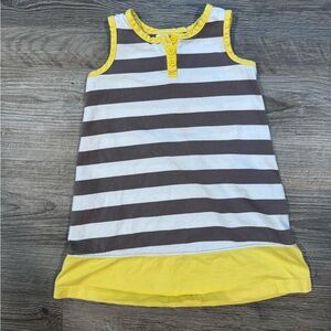 Hanna Andersson Striped Cotton Bird Dress size 3T summer dress casual